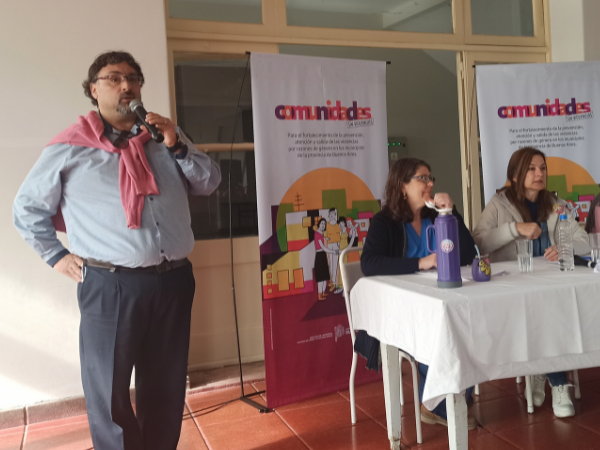 Sergio Salinas Porto hablando en Chapadmalal