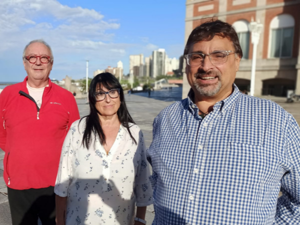 De izquierda a derecha, Pablo Alippi, Silvia Gallardo y Saergio Salinas Porto