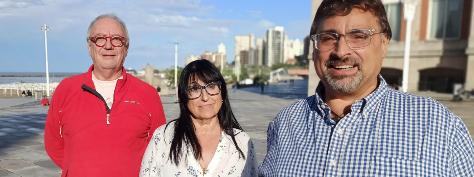 De izquierda a derecha, Pablo Alippi, Silvia Gallardo y Saergio Salinas Porto